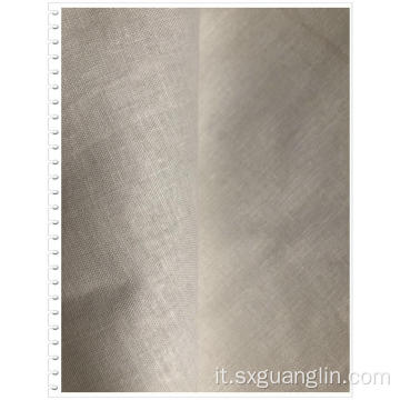 tessuto stampato in cotone di lino per abito